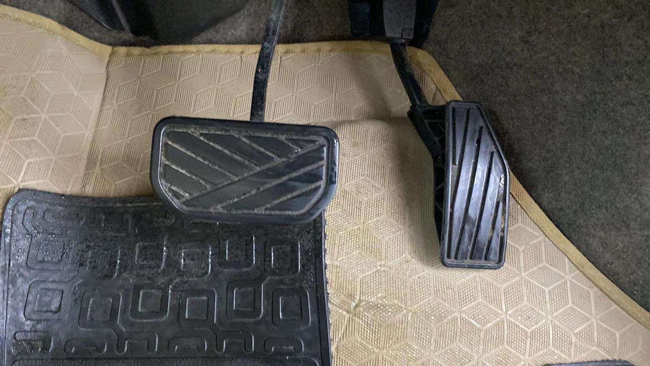 Foot pedals of a Maruti Suzuki Ertiga