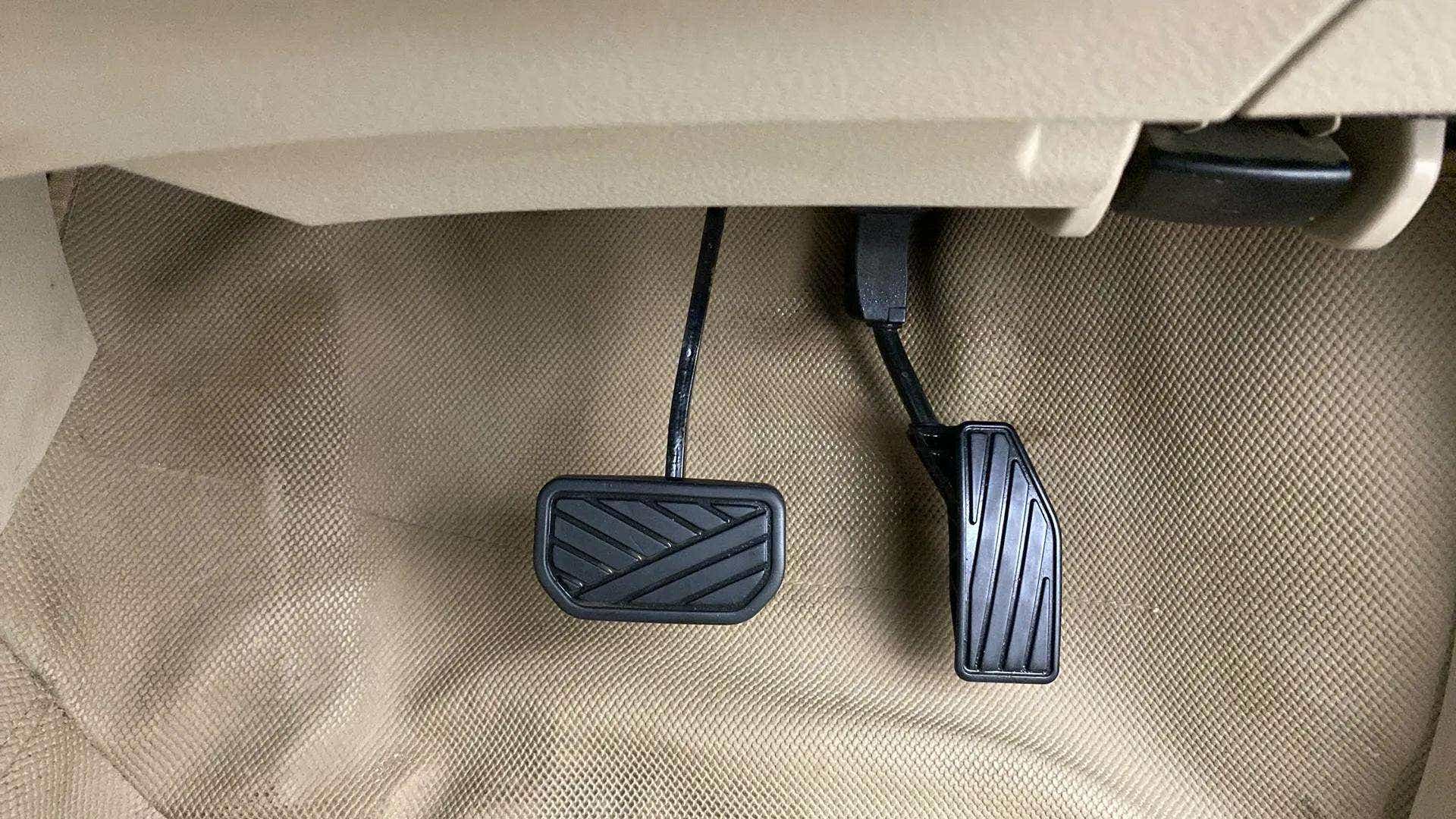 Footwell pedals of a Maruti Suzuki Ertiga