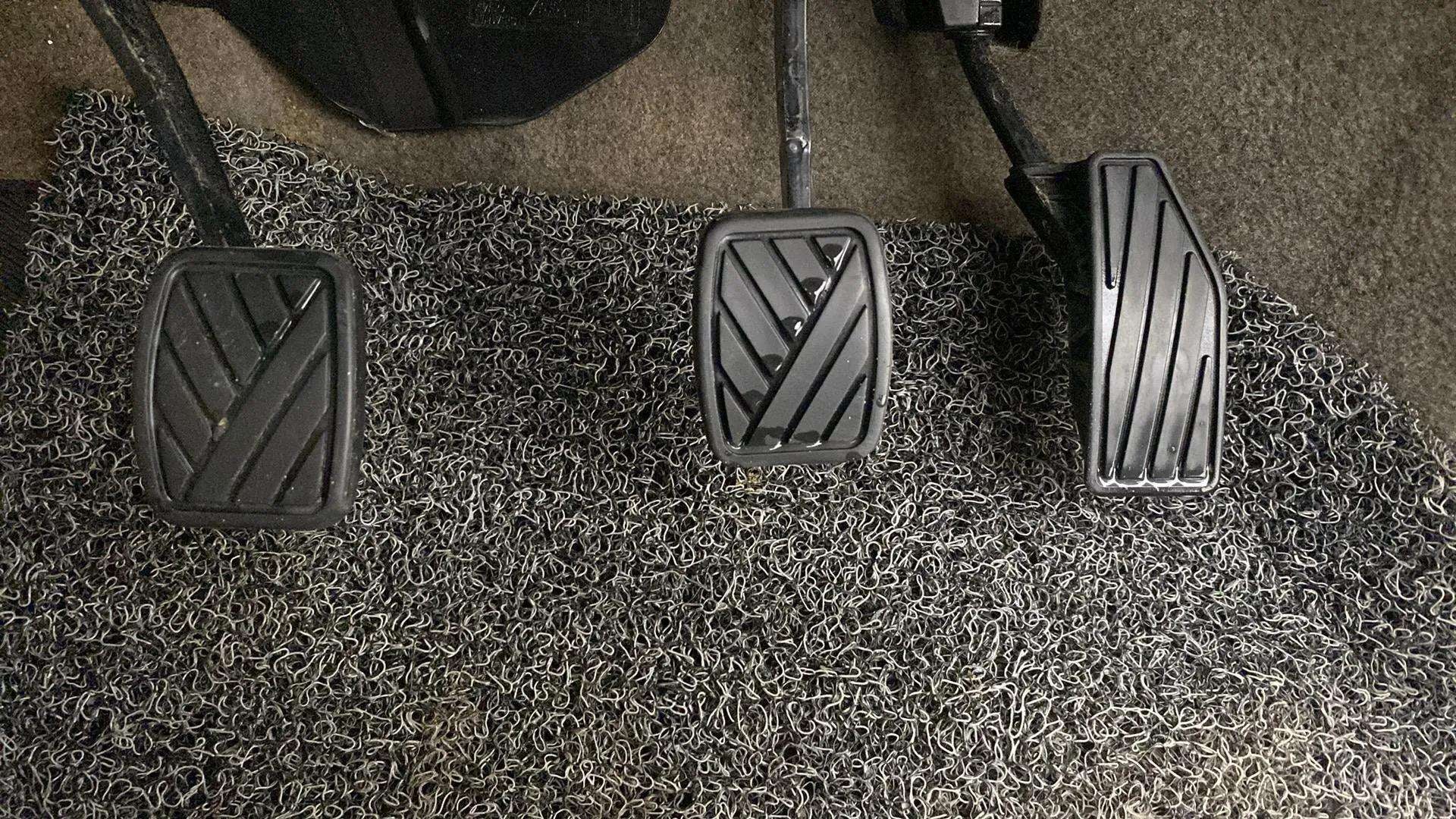 Foot pedals of a Maruti Suzuki Ertiga