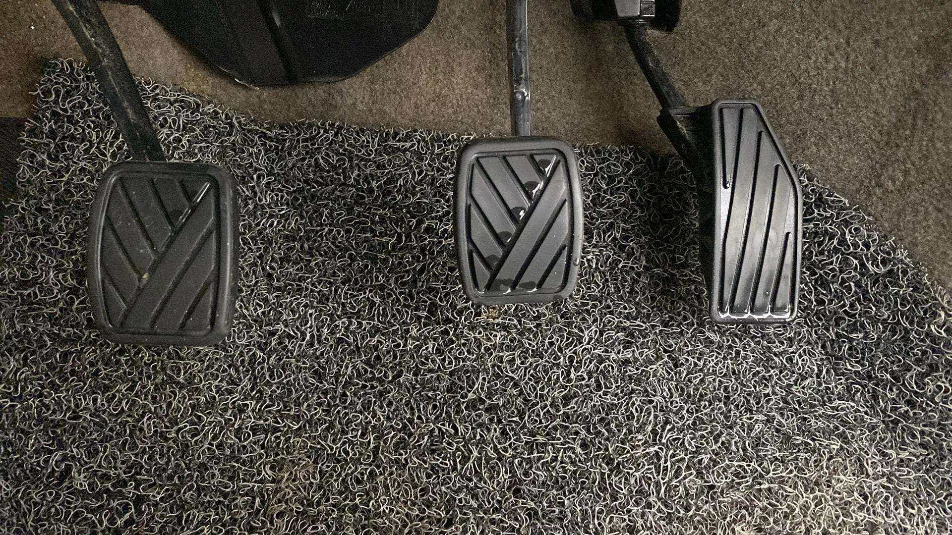 Foot pedals of a Maruti Suzuki Ertiga