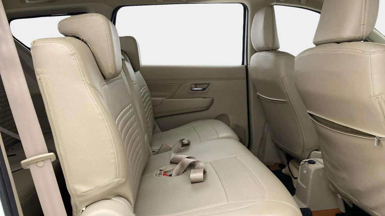 Rear seat view of a Maruti Suzuki Ertiga