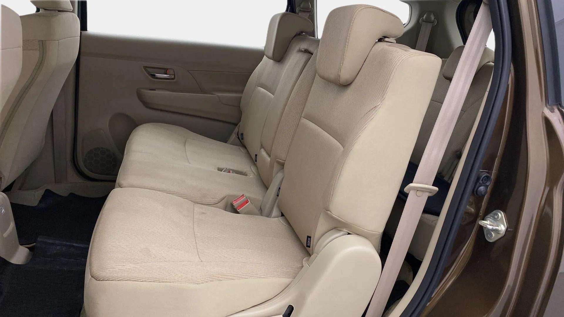 Rear seat view of a Maruti Suzuki Ertiga