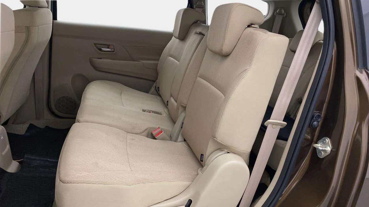 Rear seat view of a Maruti Suzuki Ertiga