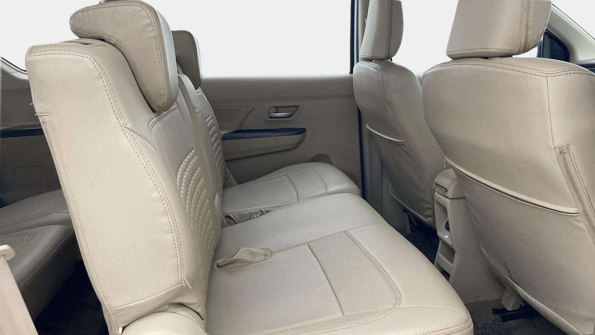 Rear seat view of a Maruti Suzuki Ertiga