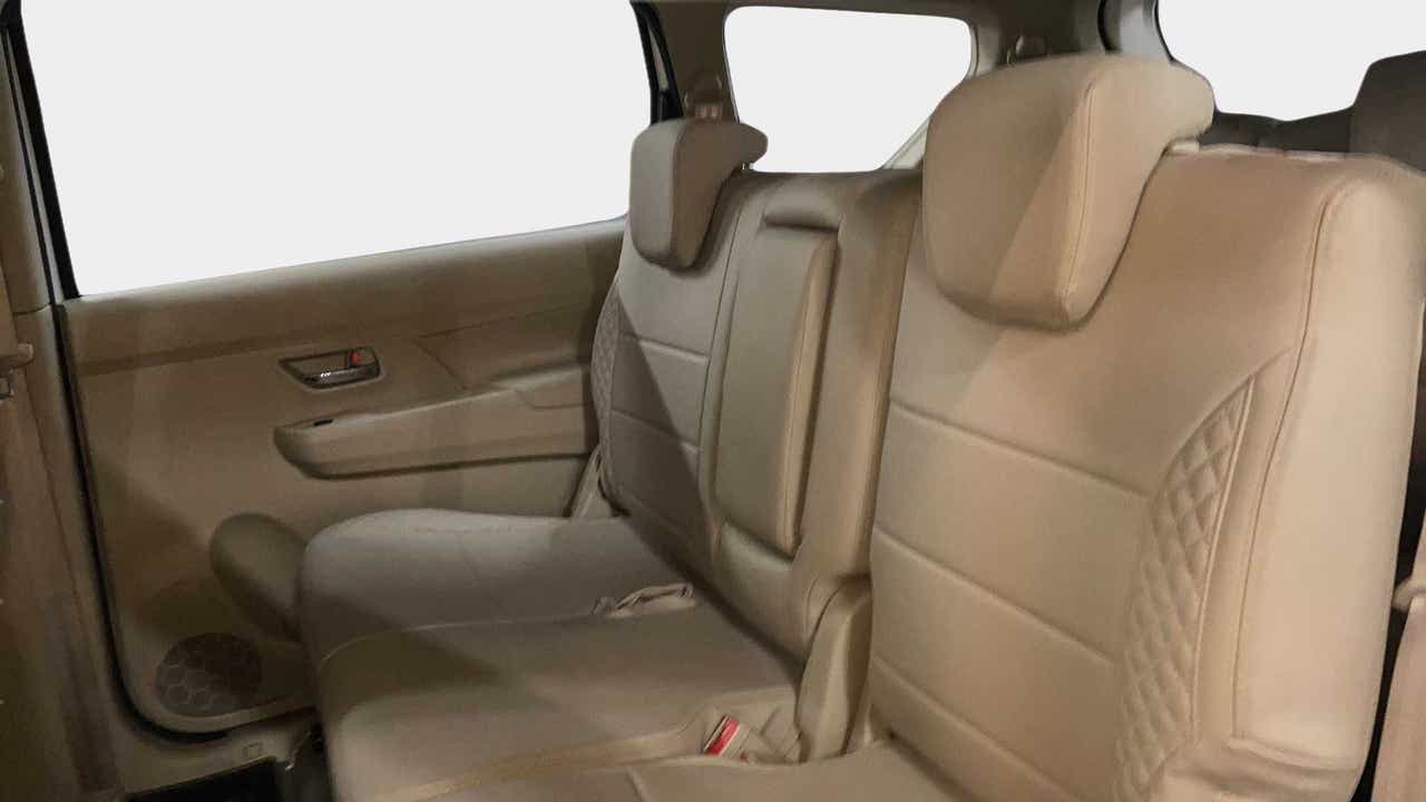 Rear seat view of a Maruti Suzuki Ertiga
