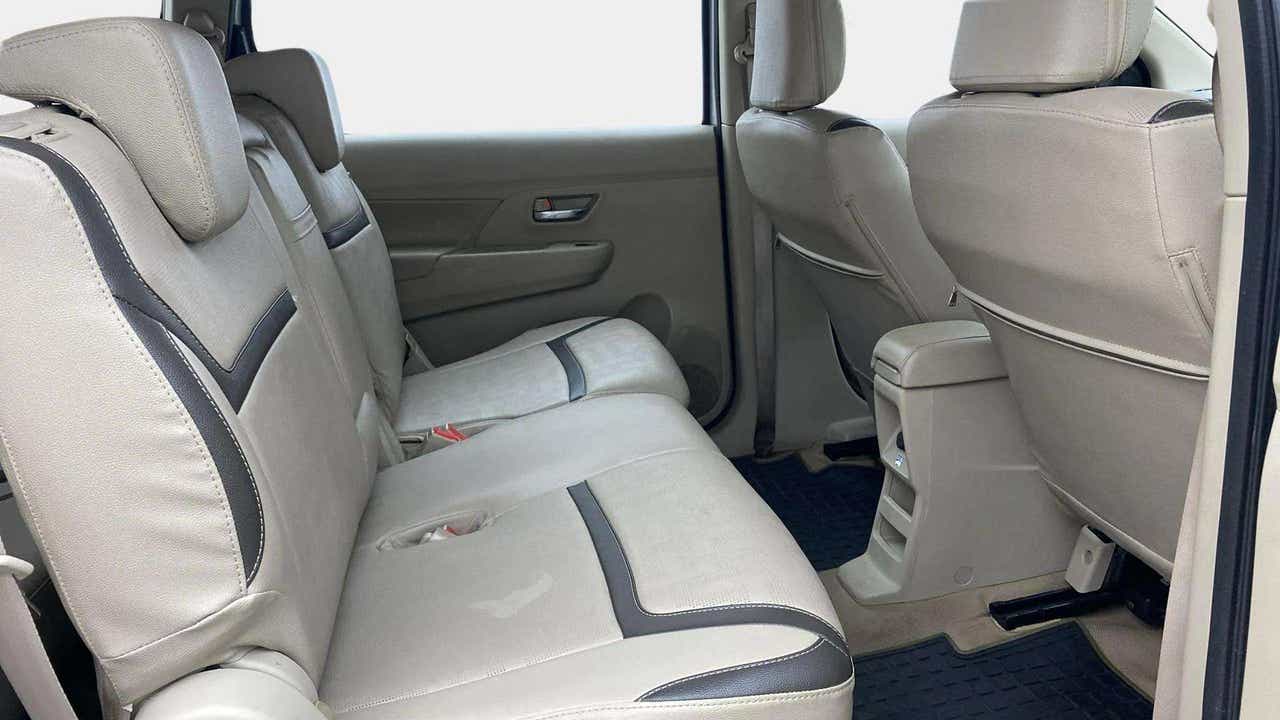 Rear seat view of a Maruti Suzuki Ertiga