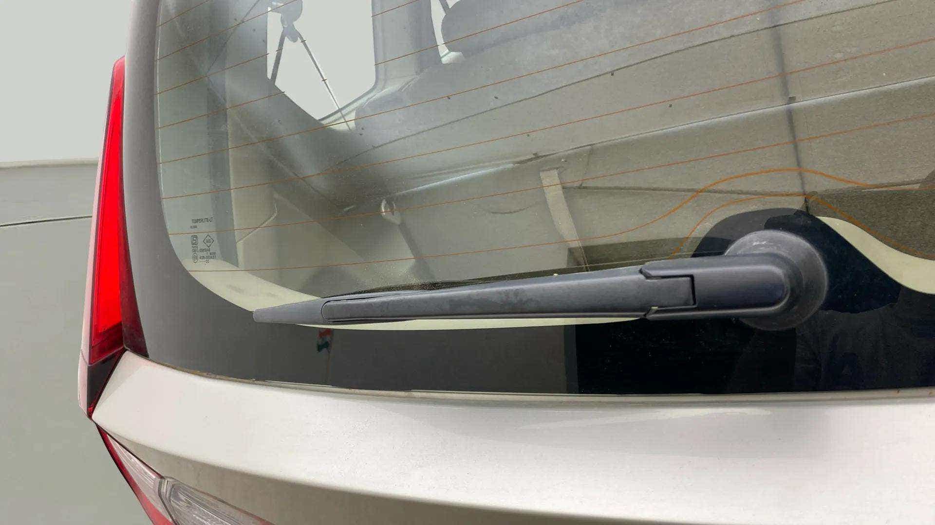 Rear windshield and wiper of a Maruti Suzuki Ertiga