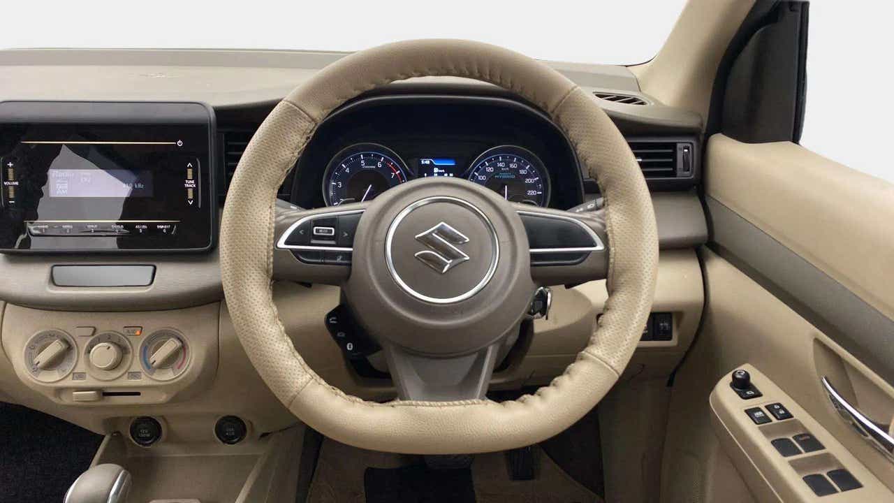 Interior dashboard view of a Maruti Suzuki Ertiga