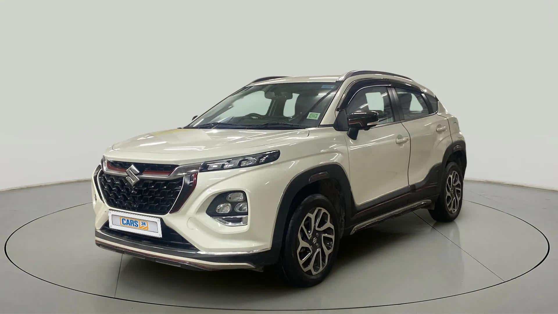 Front three-quarter view of a Maruti Suzuki FRONX