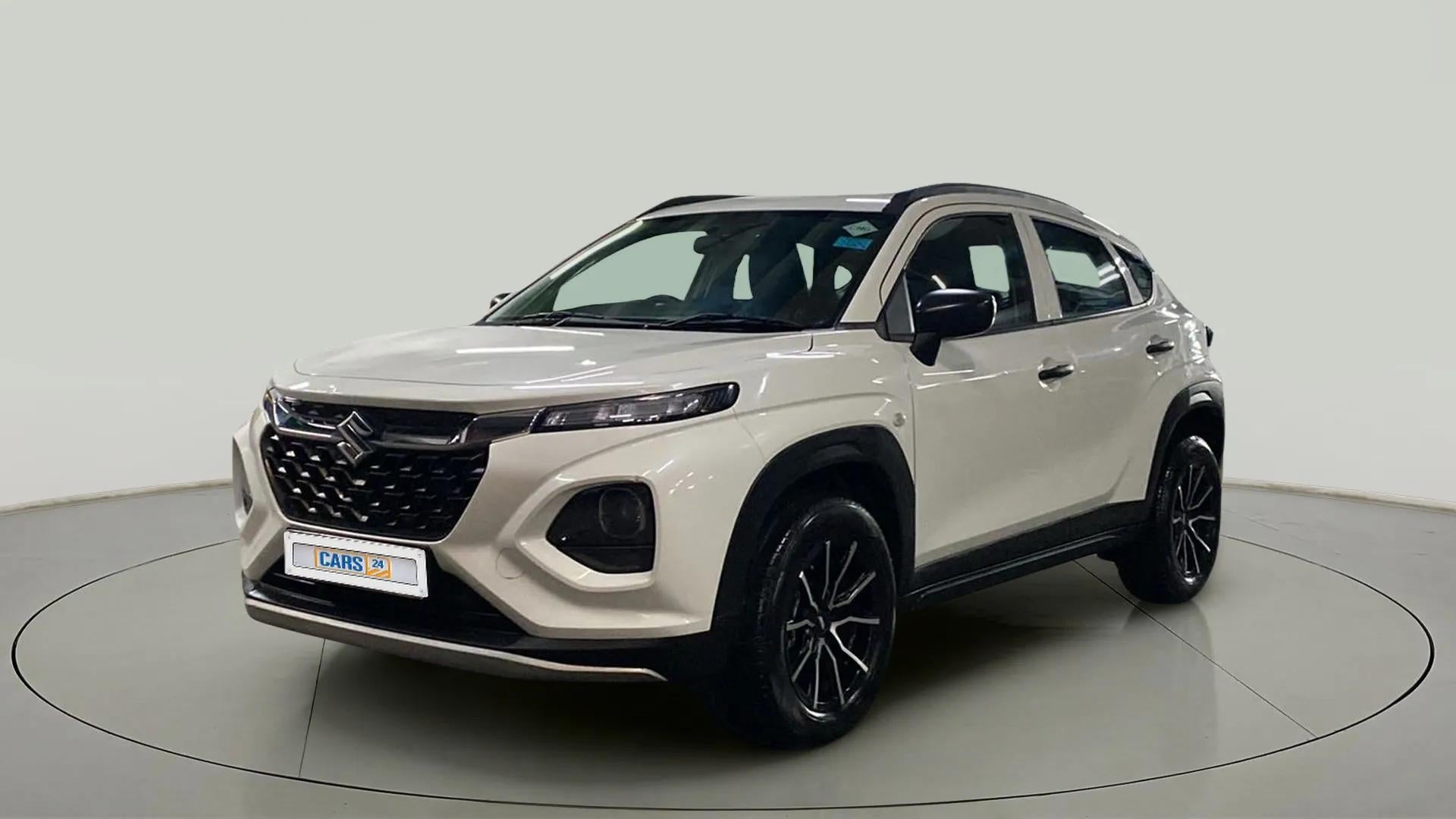 Front three-quarter view of a Maruti Suzuki FRONX