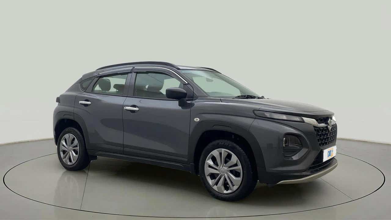 Front side view of a Maruti Suzuki FRONX