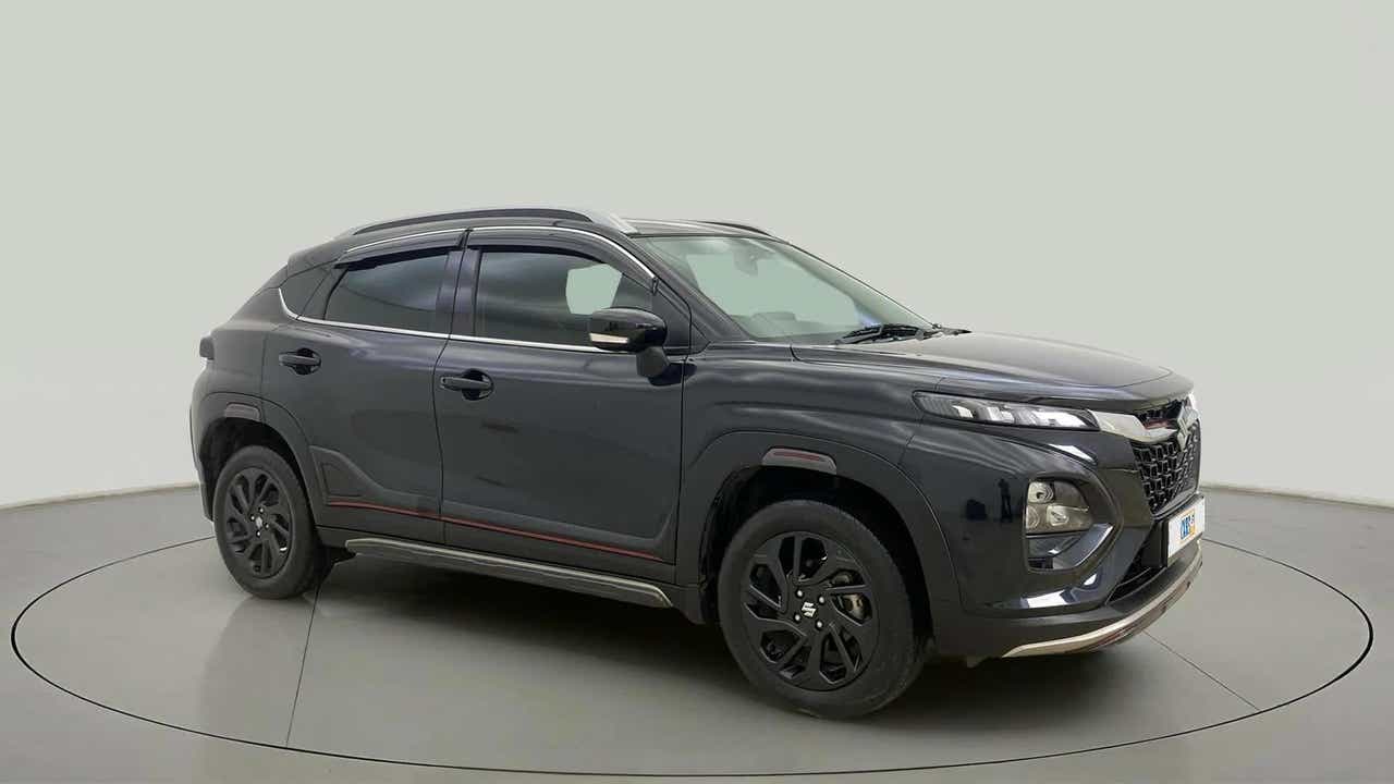 Front three-quarter view of a Maruti Suzuki FRONX