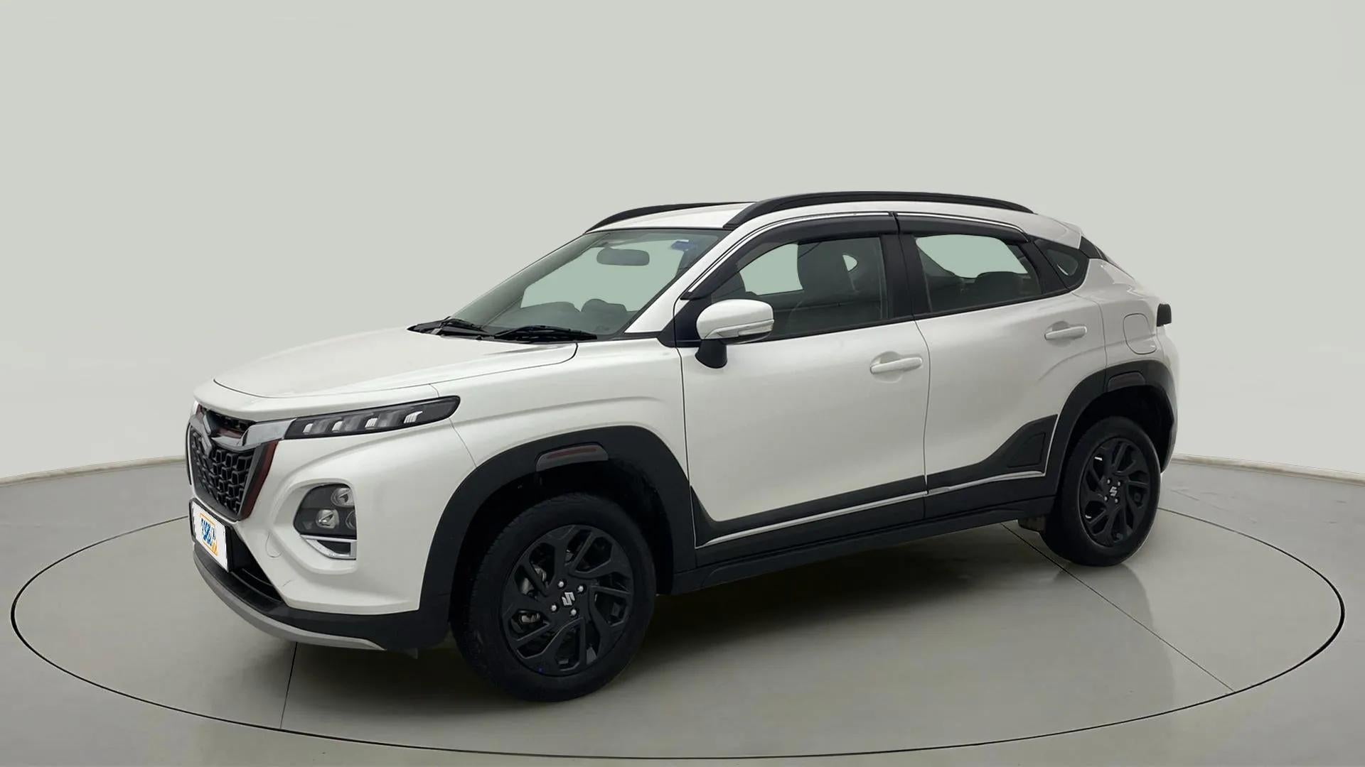 Front three-quarter view of a maruti suzuki fronx