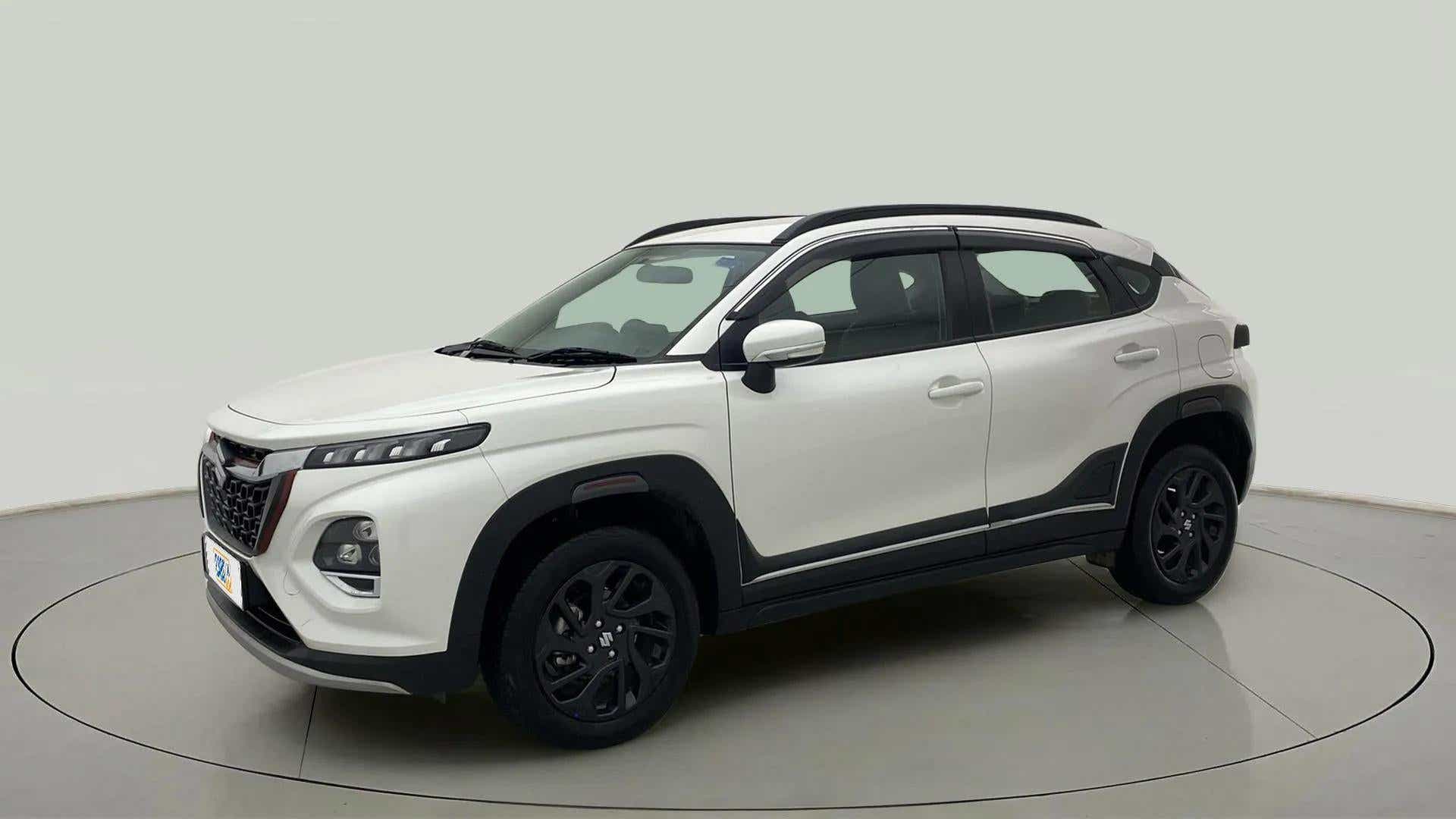 Front three-quarter view of a maruti suzuki fronx