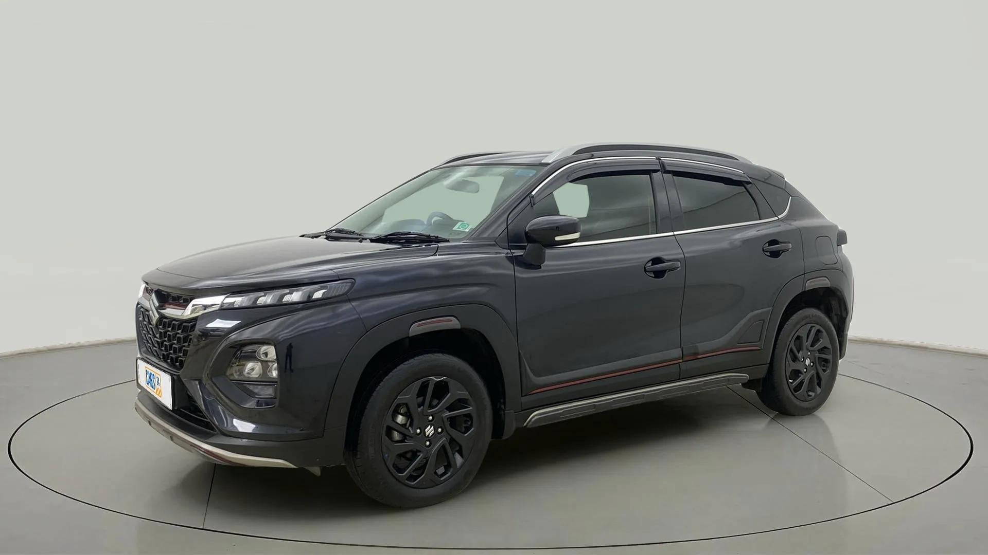 Front three-quarter view of a Maruti Suzuki FRONX