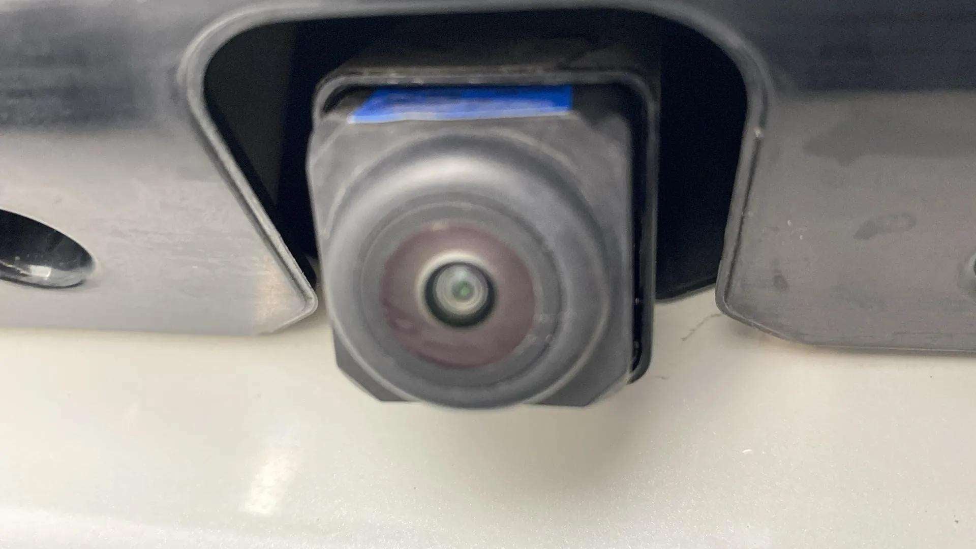 Close-up of a rearview camera of a Maruti Suzuki FRONX