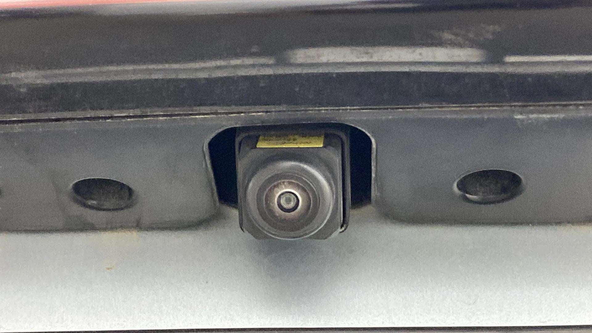 Close-up of a rear camera on a Maruti Suzuki FRONX