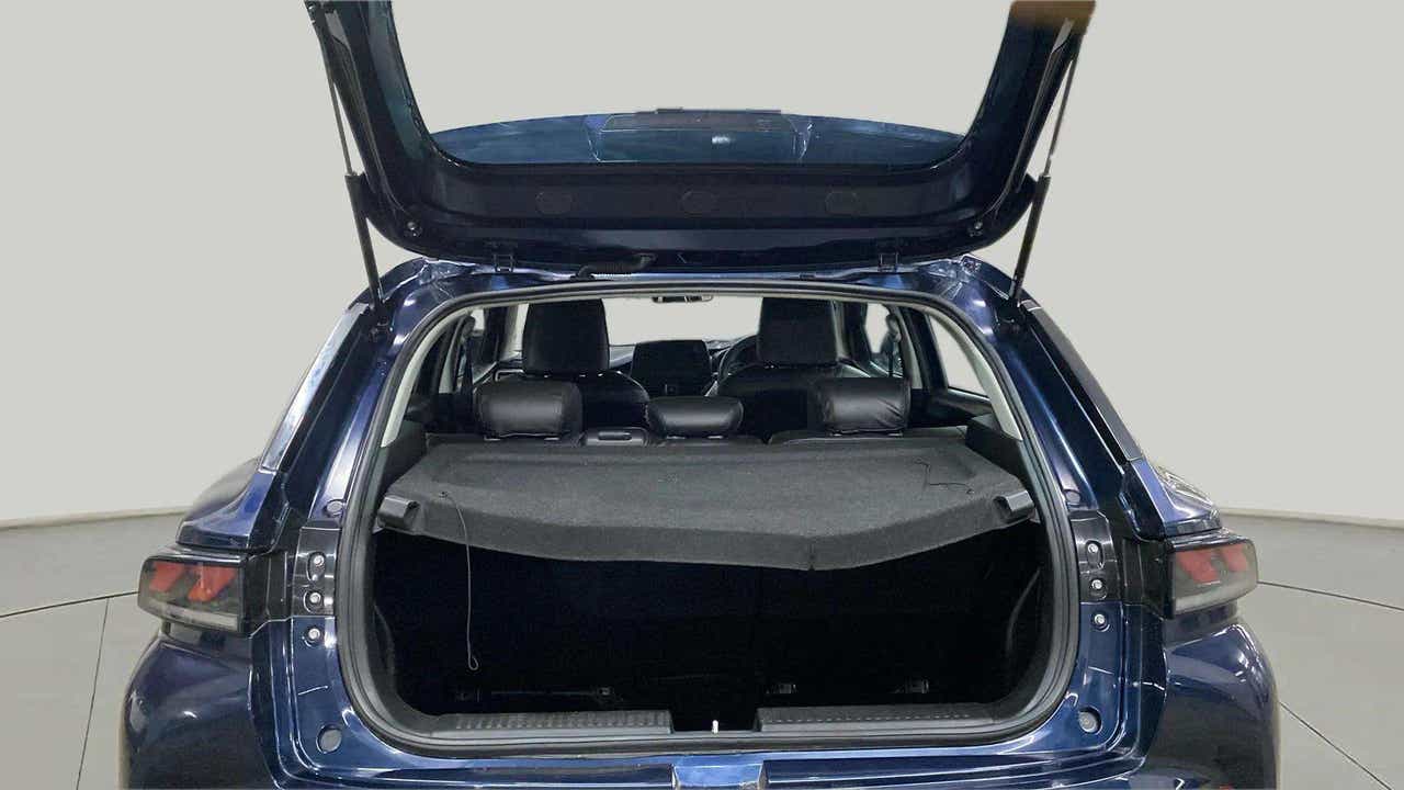 Boot space view of a Nexa Blue Maruti Suzuki FRONX