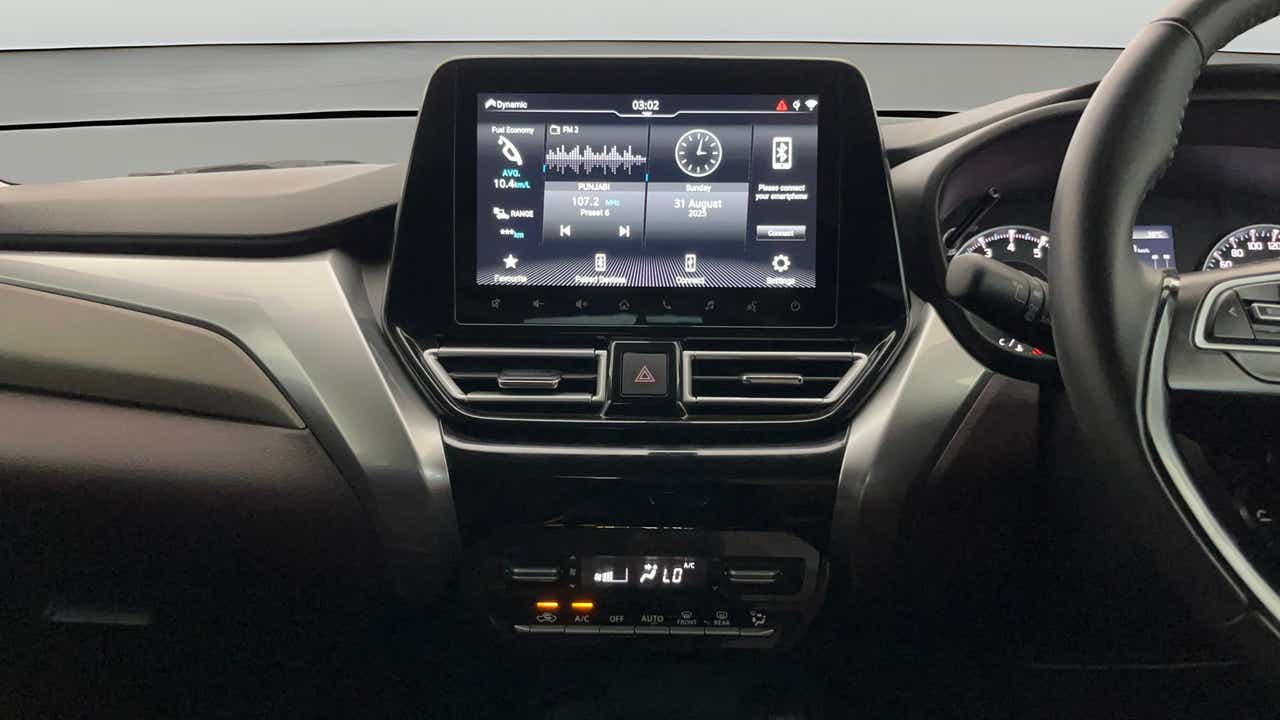 Interior dashboard of a Maruti Suzuki FRONX