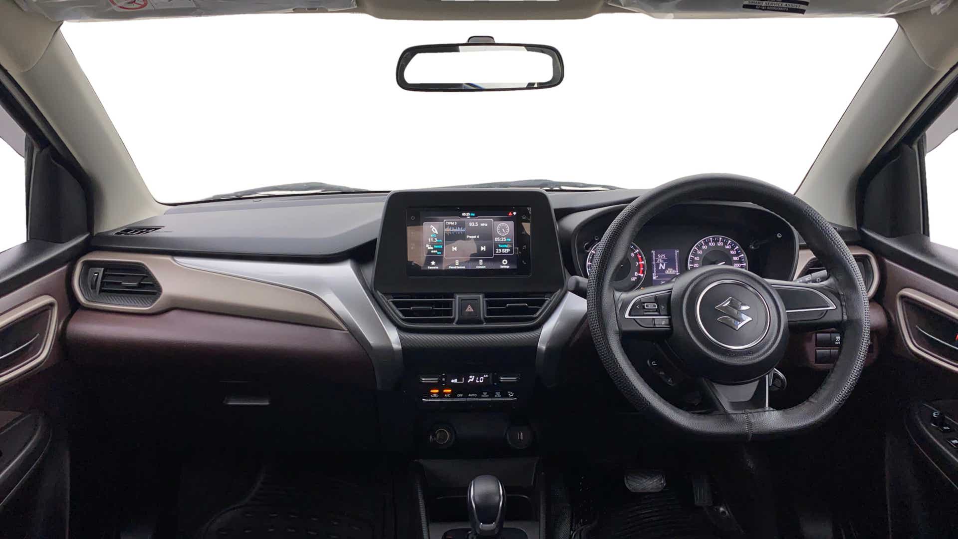 Interior dashboard of a Maruti Suzuki FRONX