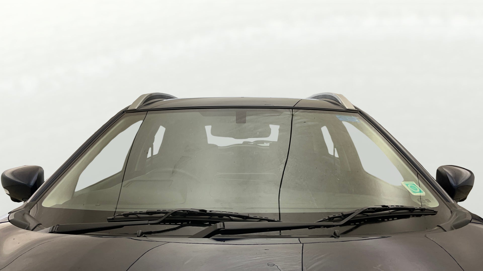 Front windshield view of a Maruti Suzuki FRONX