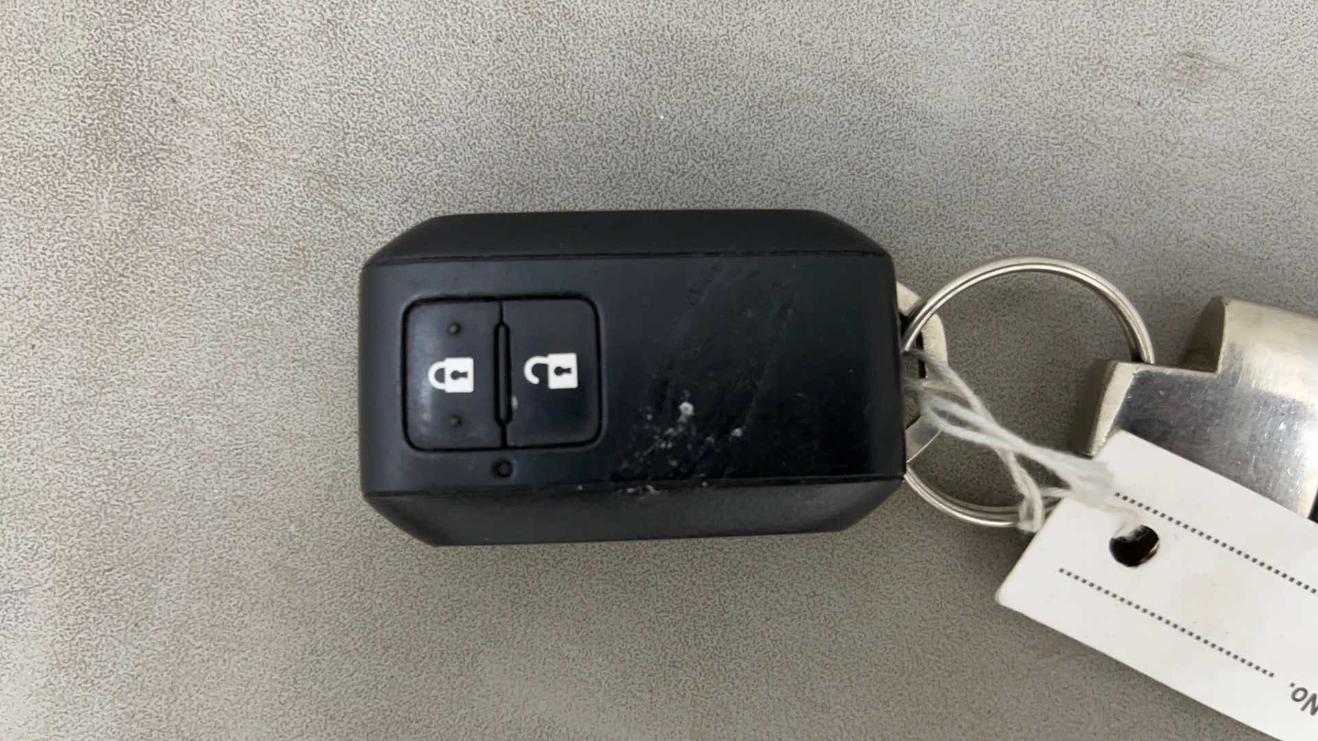 Close-up of a Maruti Suzuki FRONX key fob