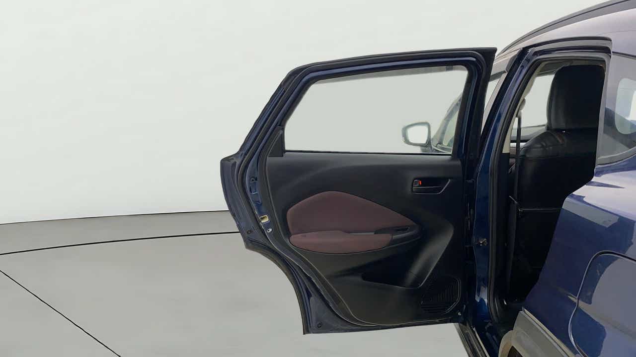 Rear left door interior view of a Maruti Suzuki FRONX