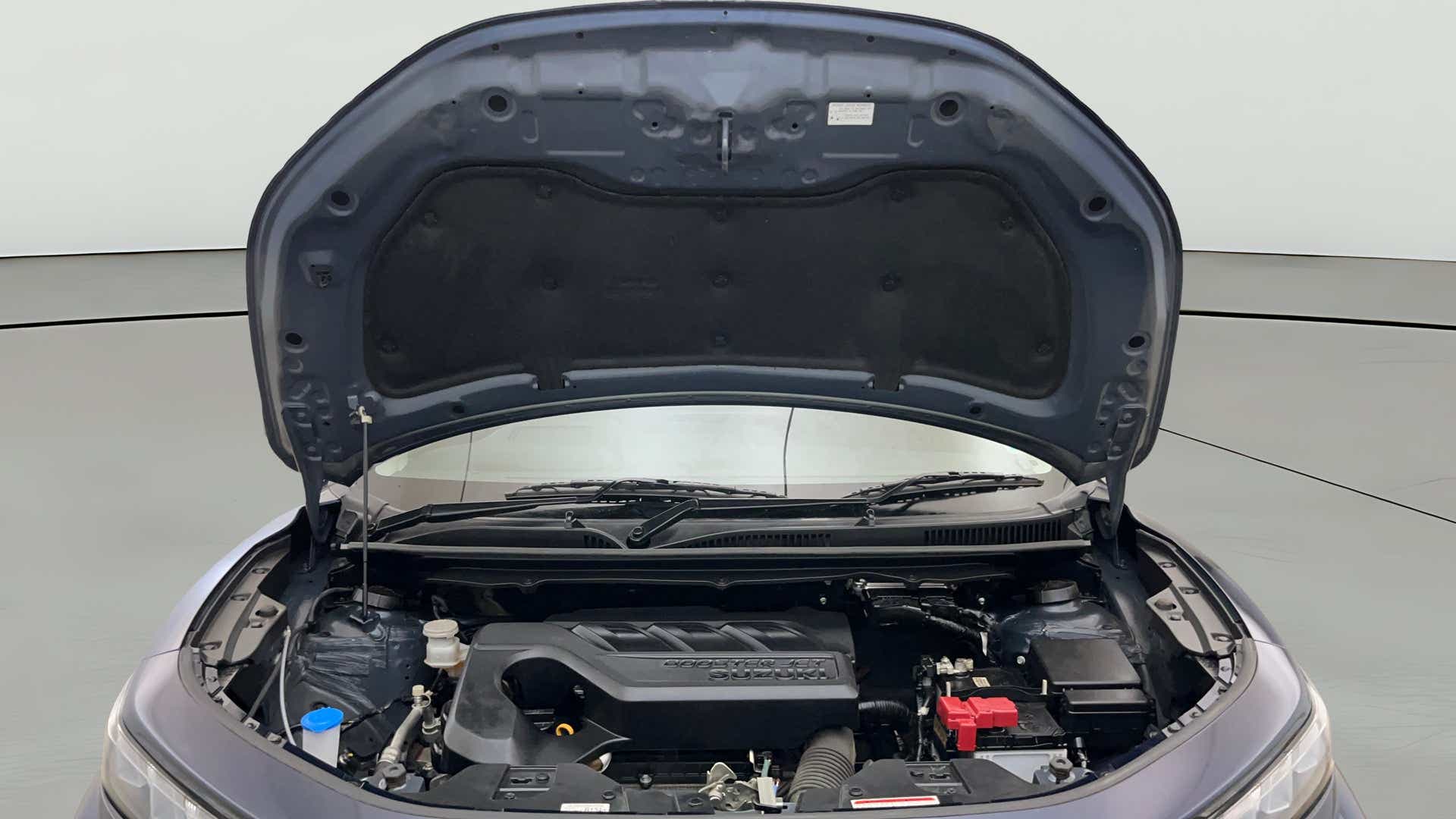 Engine bay view of a Maruti Suzuki FRONX