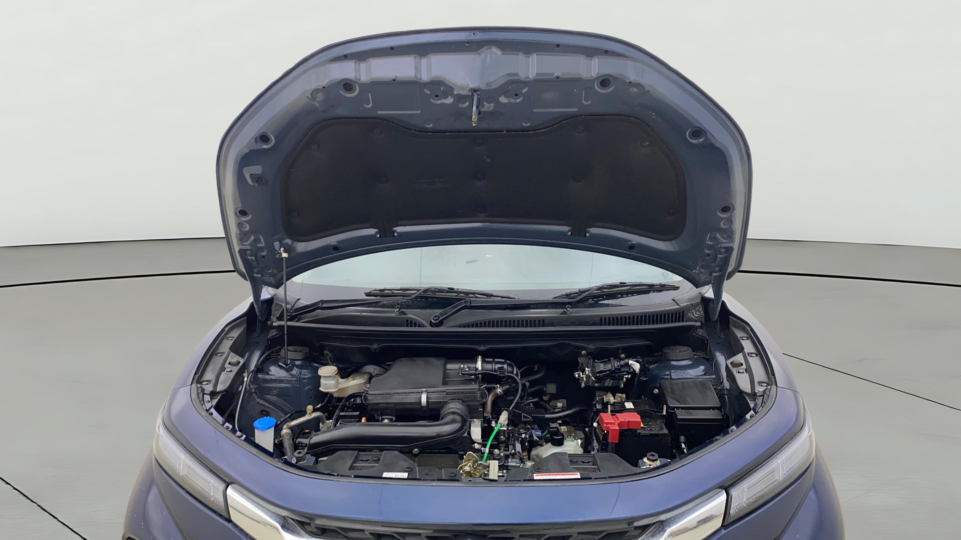 Engine bay view of a Maruti Suzuki FRONX