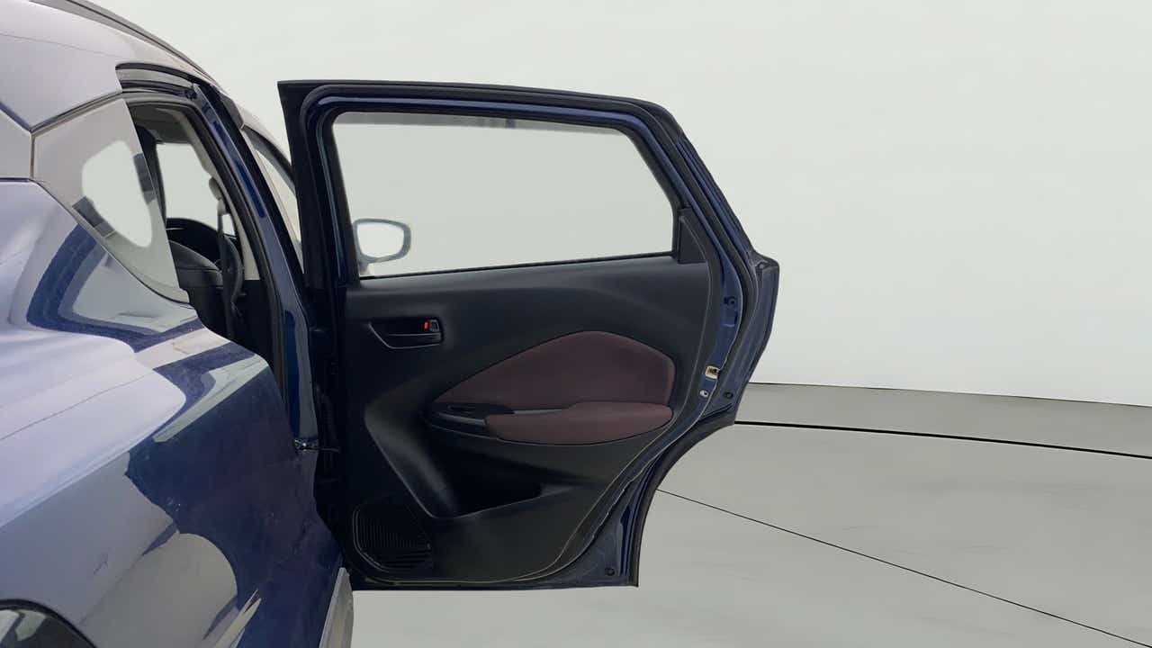 Rear left door view of a Maruti Suzuki FRONX