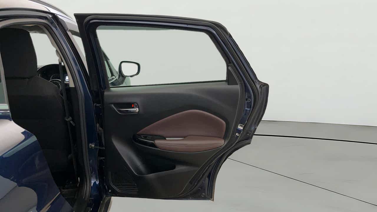 Left rear door interior of a Maruti Suzuki FRONX