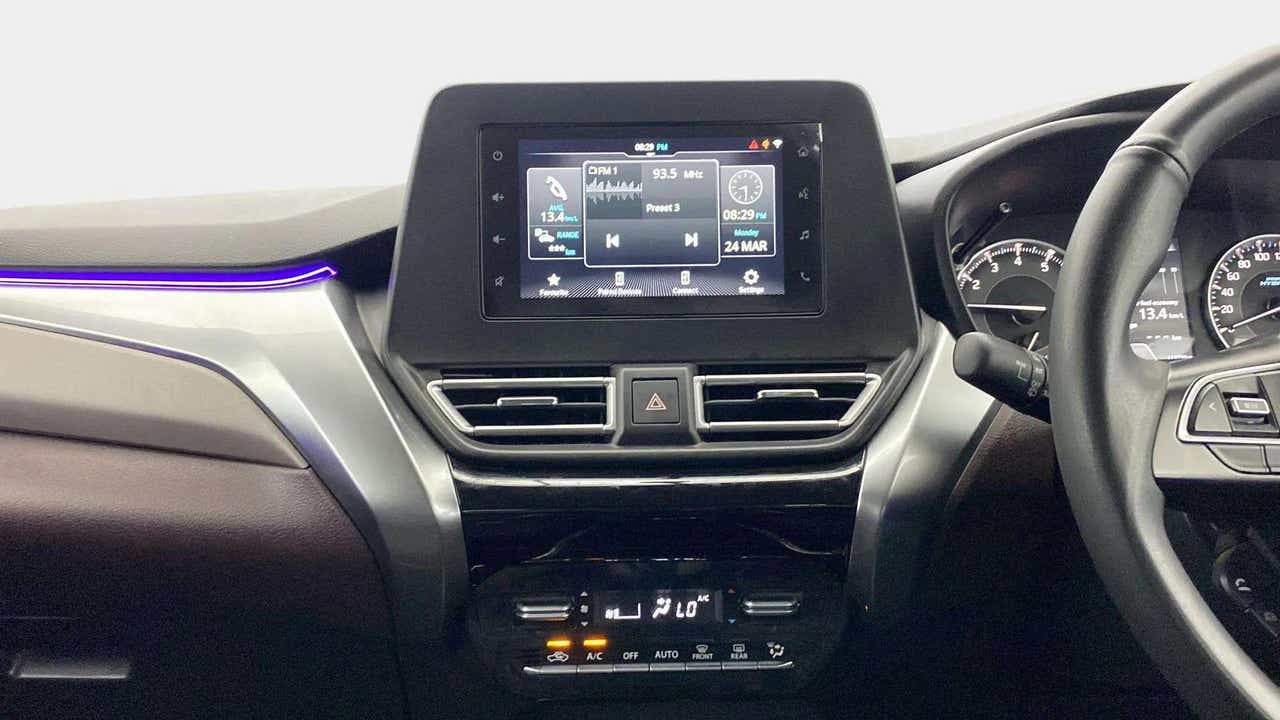 Dashboard and infotainment system of a Maruti Suzuki FRONX