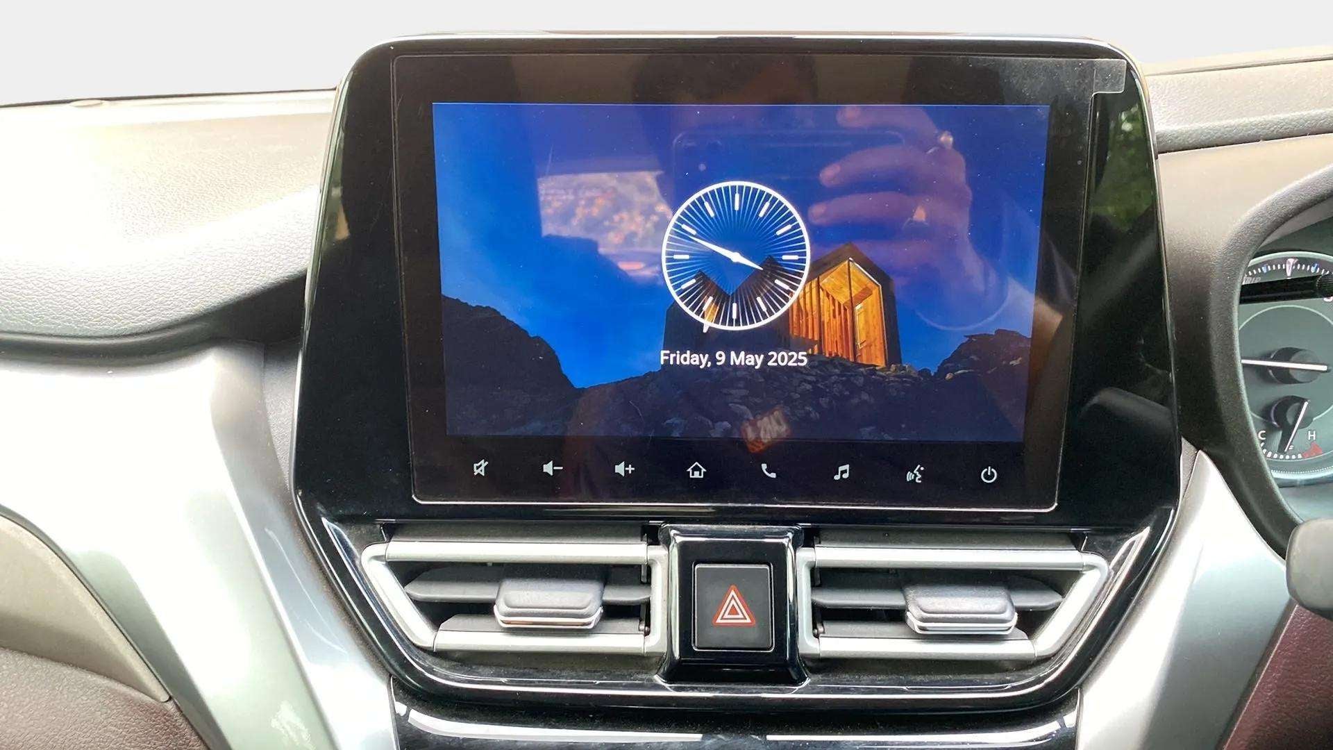 Infotainment system display of a Maruti Suzuki FRONX