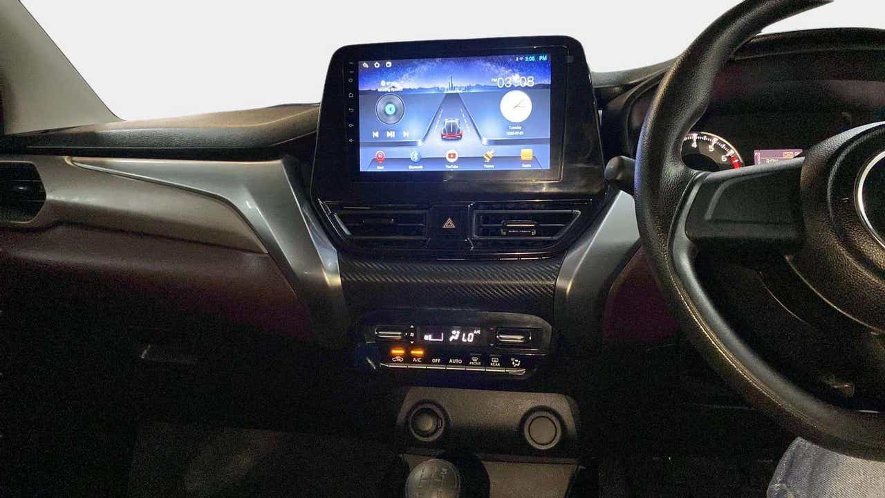 Dashboard and infotainment system of a Maruti Suzuki FRONX