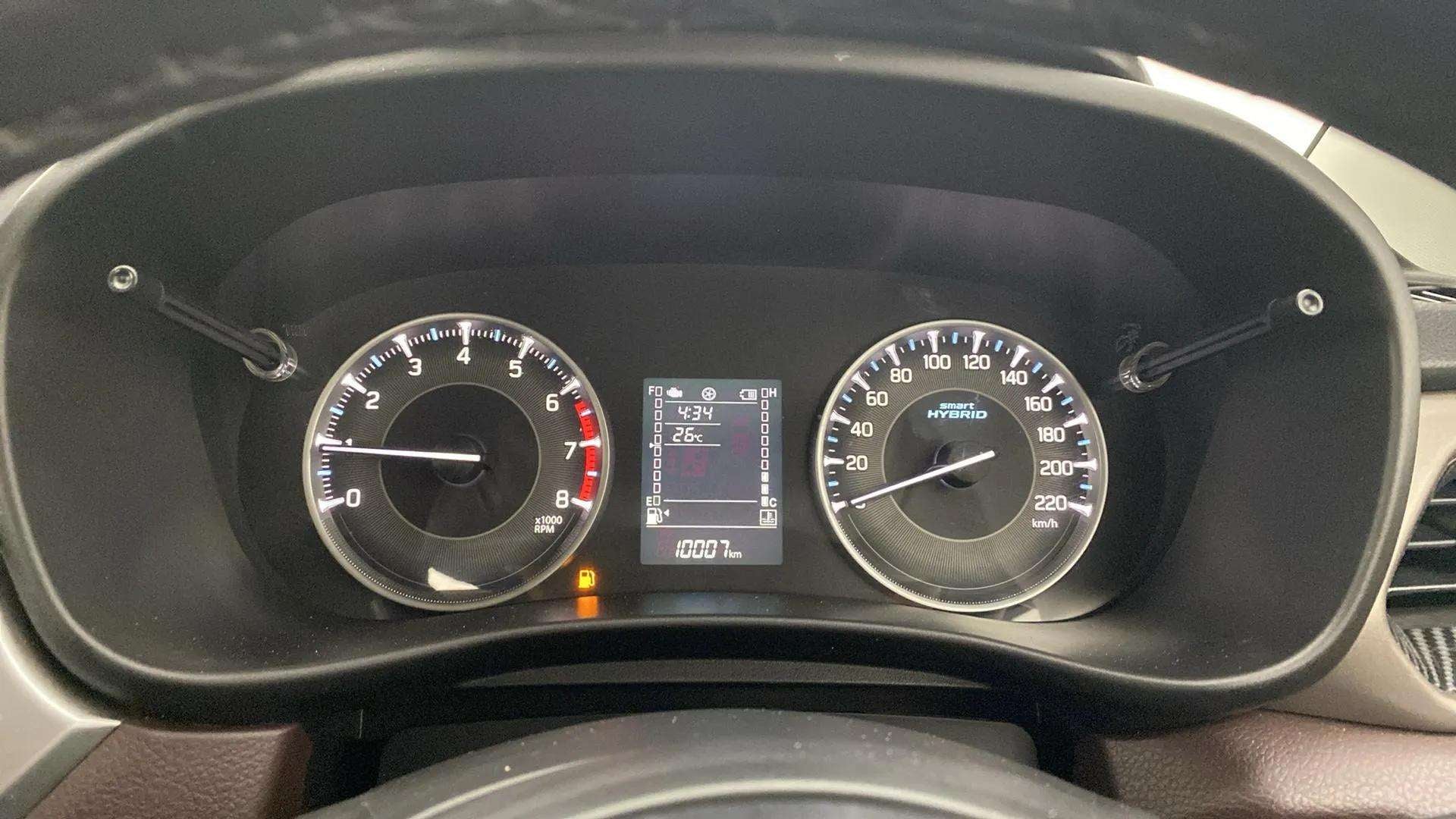 Instrument cluster of a Maruti Suzuki FRONX