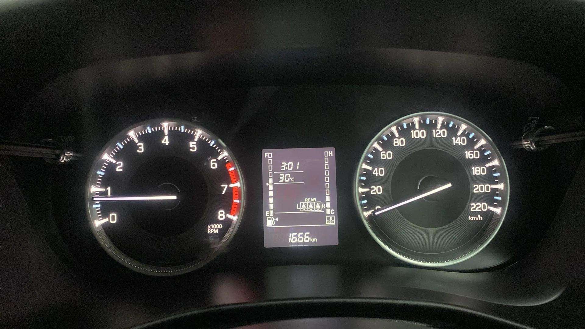 Instrument cluster of a Maruti Suzuki FRONX