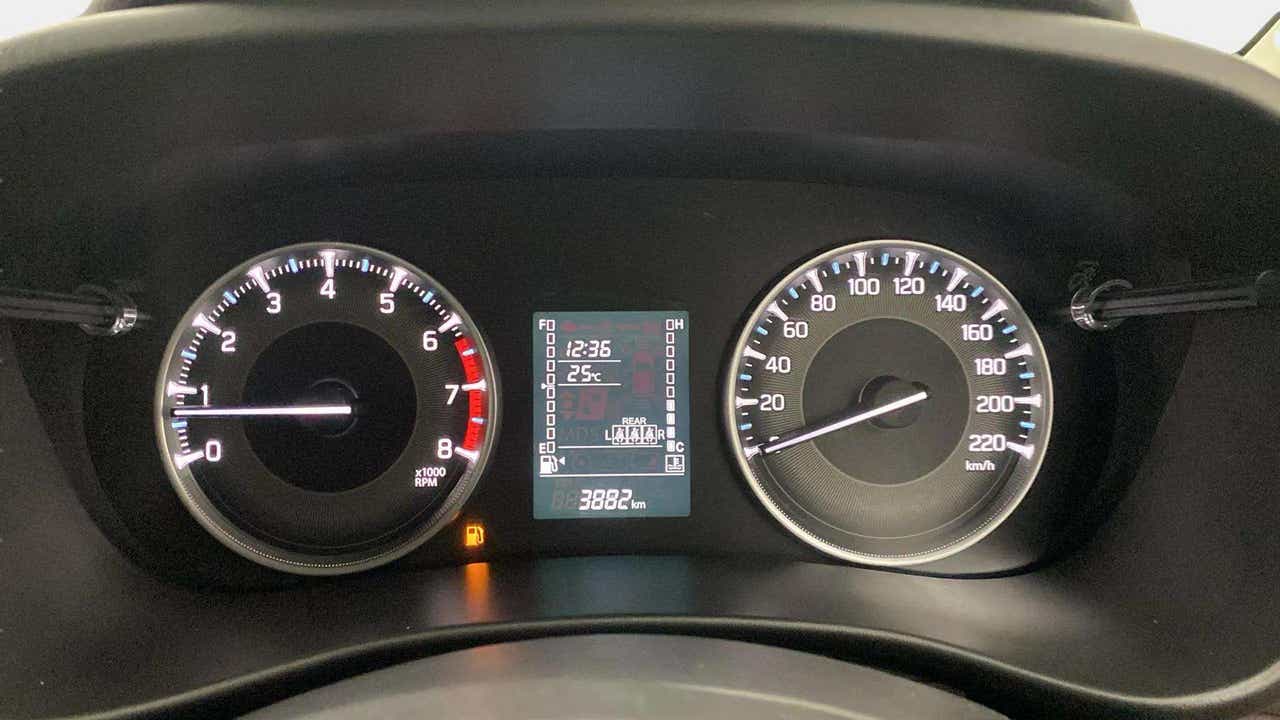 Instrument cluster of a Maruti Suzuki FRONX