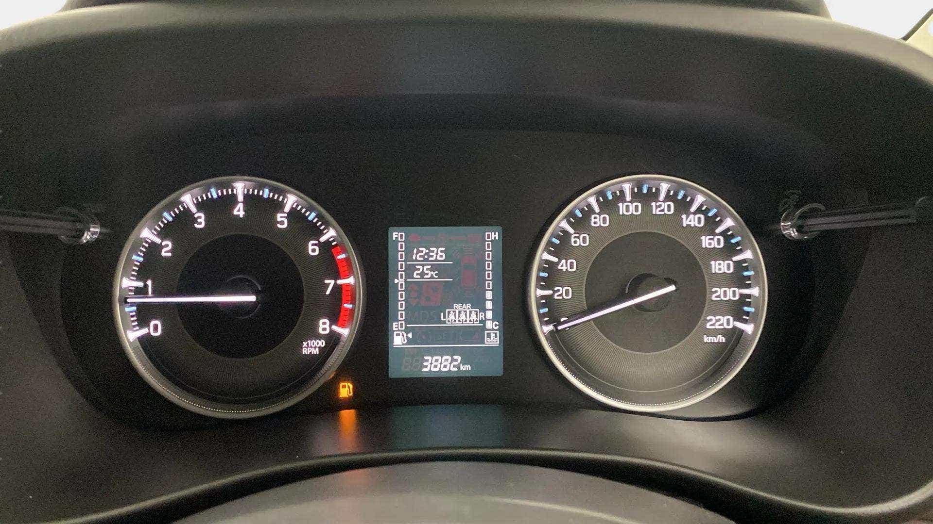 Instrument cluster of a Maruti Suzuki FRONX