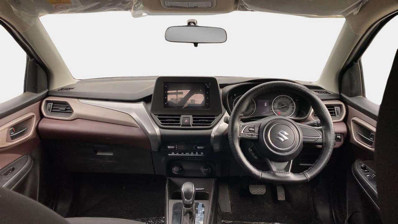 Dashboard and steering wheel view of a Maruti Suzuki FRONX