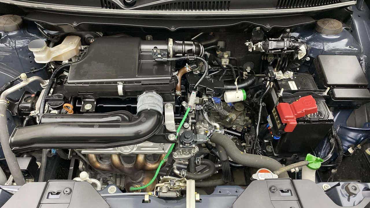 Engine bay of a maruti suzuki fronx
