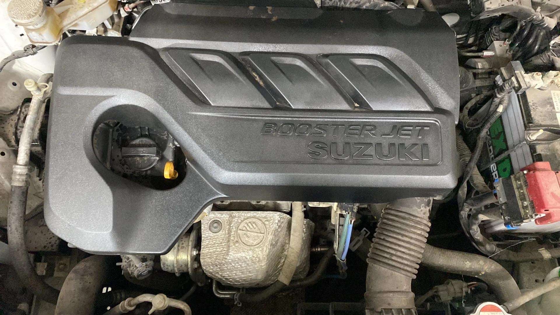 Engine bay of a maruti suzuki fronx