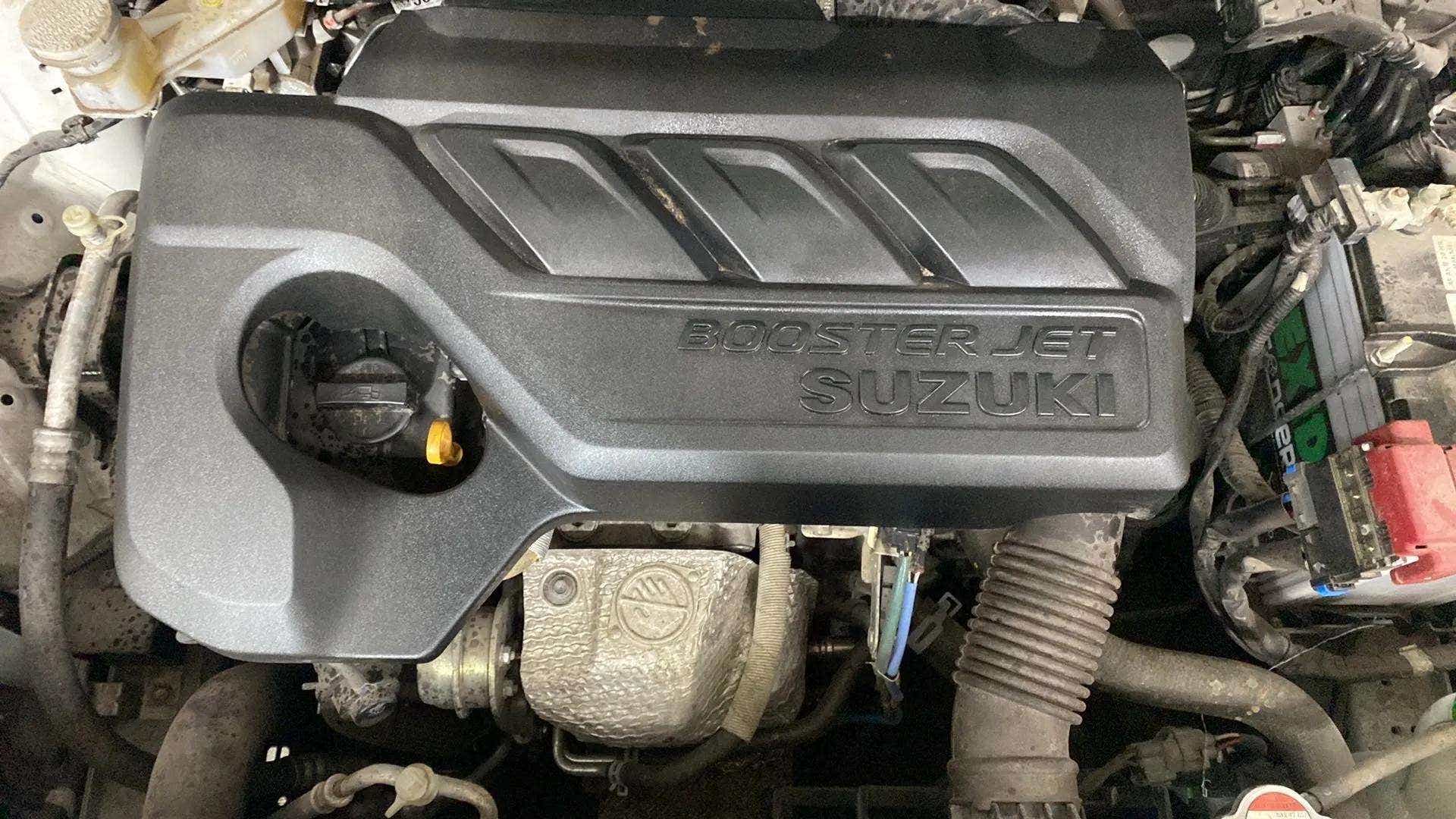 Engine bay of a maruti suzuki fronx