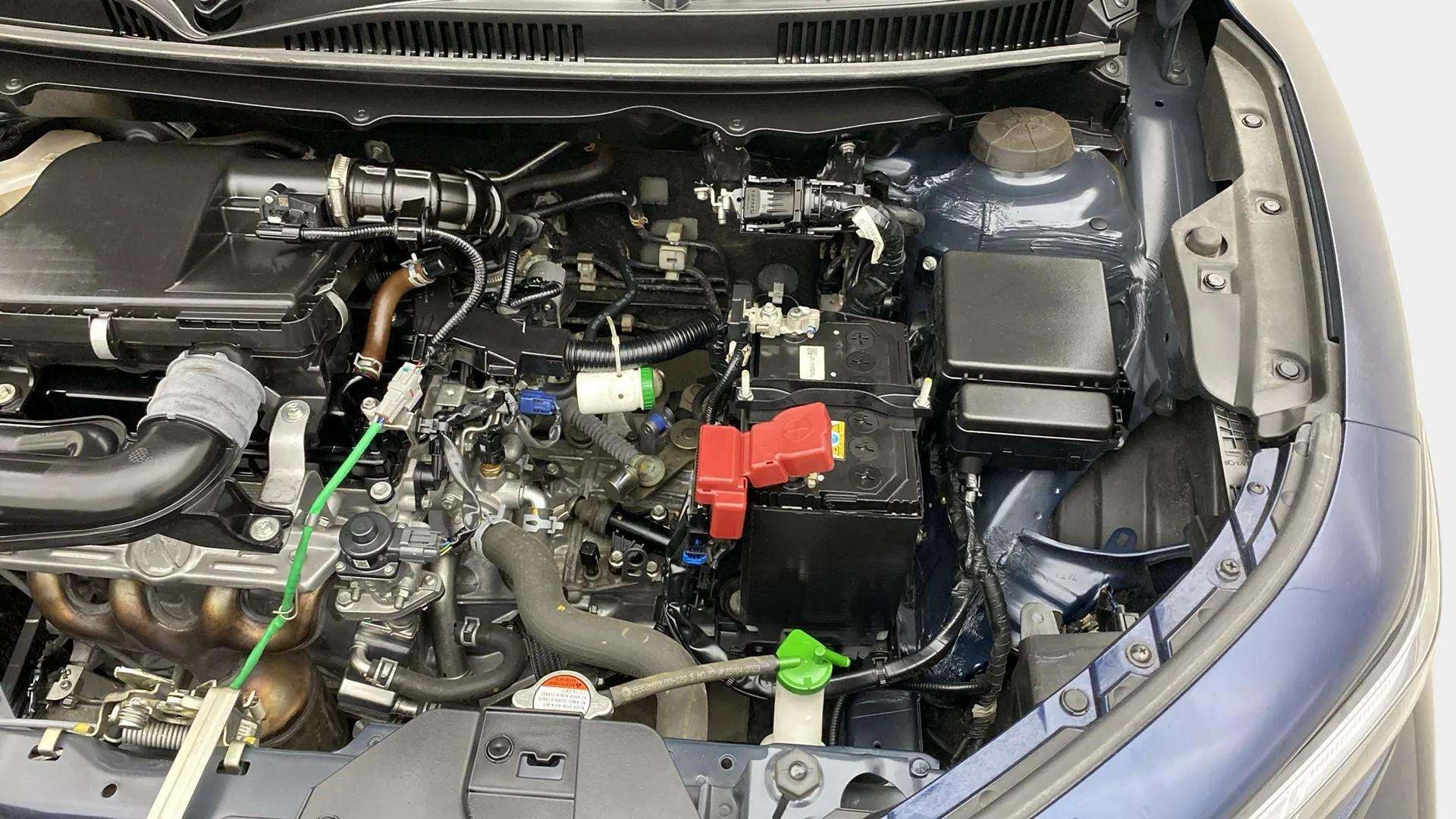 Engine bay of a Maruti Suzuki FRONX