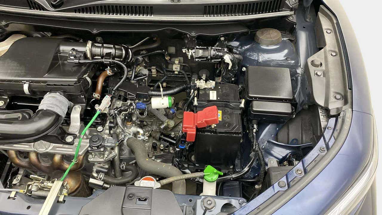 Engine bay of a Maruti Suzuki FRONX