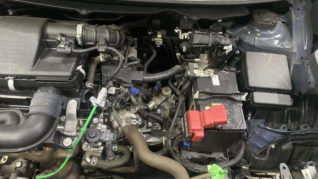 Engine bay view of a Maruti Suzuki FRONX