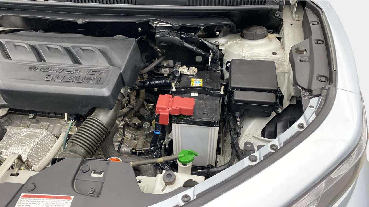 Engine bay of a Maruti Suzuki FRONX