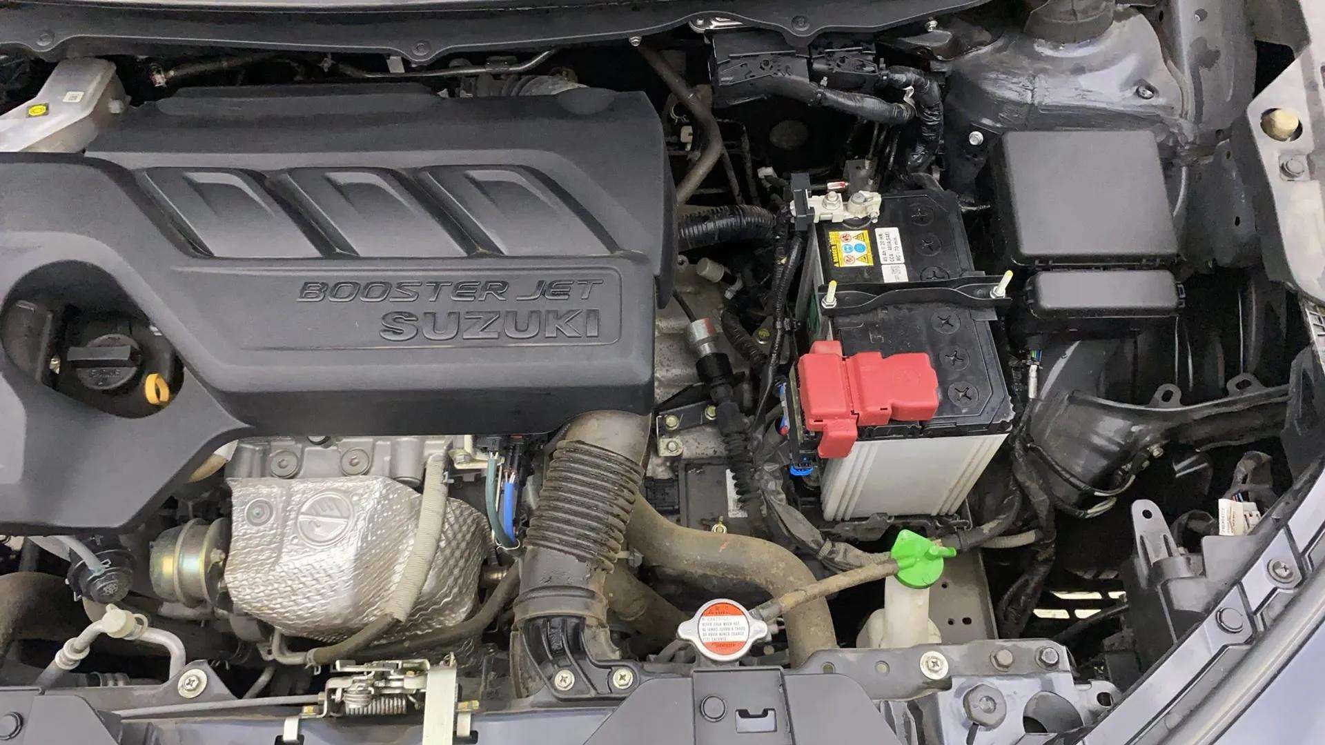 Engine bay of a Maruti Suzuki FRONX