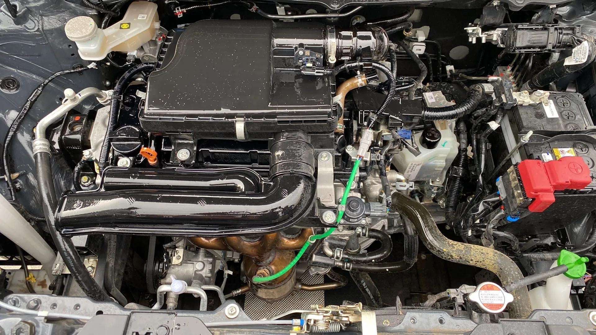 Engine bay of a Maruti Suzuki FRONX