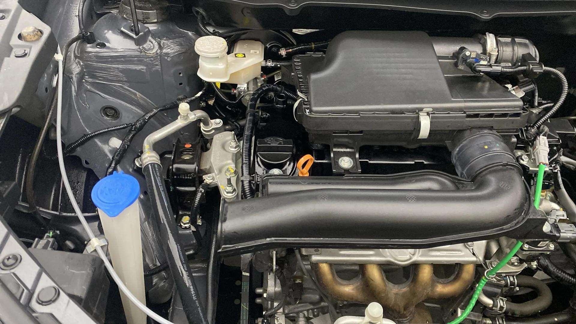 Engine bay of a Maruti Suzuki FRONX