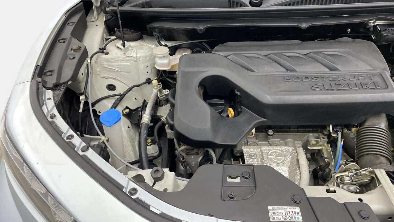Engine bay view of a Maruti Suzuki FRONX